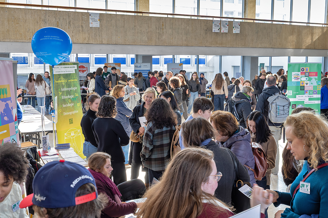 Lors des JPO 2025 © Unistra/Schroder